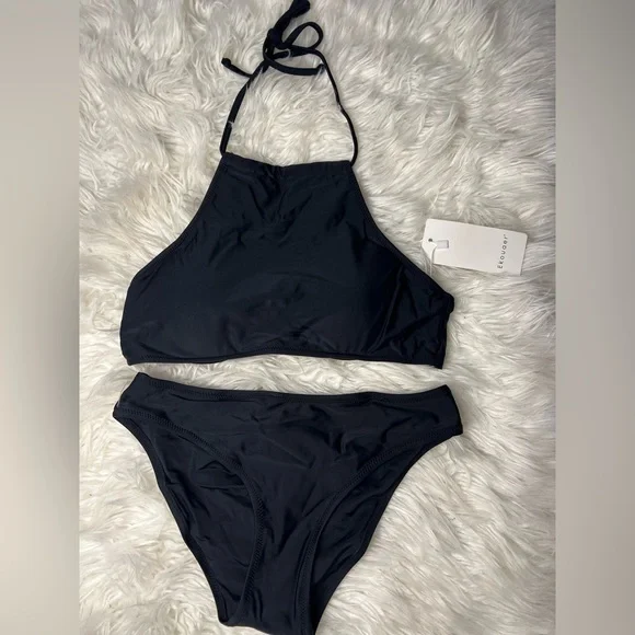 Black two piece swimsuit - Picture 2 of 2